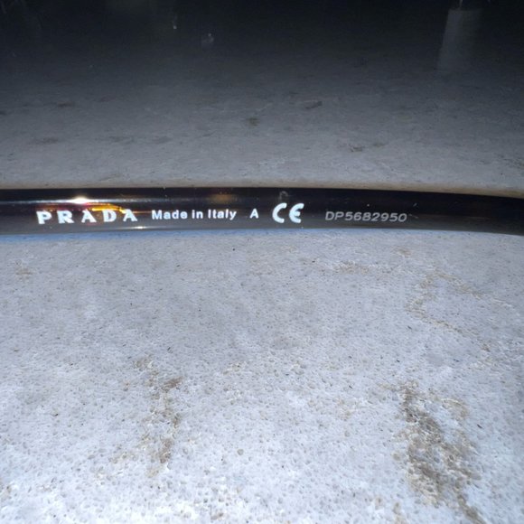 PRADA Black Semi-Rimless Gradient Sunglasses - Picture 4 of 10